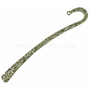Tibetan Style Alloy Bookmarks, Cadmium Free & Nickel Free & Lead Free, Antique Bronze, 124x20mm, Hole: 2mm(MLF1676Y-NF)