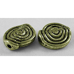 Tibetan Style Alloy Beads, Lead Free & Cadmium Free, Antique Bronze, 11.5x4mm, Hole: 1.5mm(MLF0479Y)