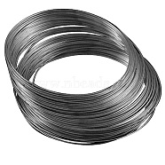 Steel Memory Wire, for Wrap Bracelets Making, Gunmetal, 18 Gauge, 1mm, about 800 circles/1000g(MW5.5CM-1-NFB)