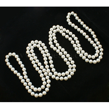 White Glass Necklaces