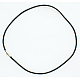Кожа ожерелье шнура с латунной застежкой(NFS102-1)-1