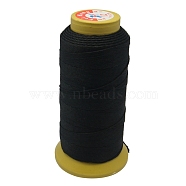 Nylon Sewing Thread, 12-Ply, Spool Cord, Black, 0.6mm, 150yards/roll(OCOR-N12-2)