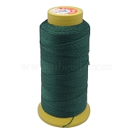 Nylon Sewing Thread, 3-Ply, Spool Cord, Dark Green, 0.33mm, 1000yards/roll(OCOR-N3-17)