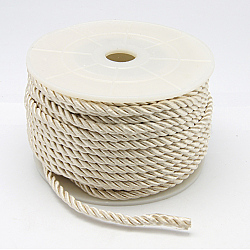 Polyester Cord, Twisted Cord, Beige, 3mm, 20yards/roll(OCOR-H002-7-1)