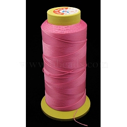 Nylon Sewing Thread, 3-Ply, Spool Cord, Hot Pink, 0.33mm, 1000yards/roll(OCOR-N3-19)