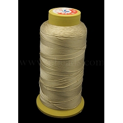 Nylon Sewing Thread, 3-Ply, Spool Cord, Pale Goldenrod, 0.33mm, 1000yards/roll(OCOR-N3-21)