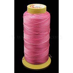 Nylon Sewing Thread, 3-Ply, Spool Cord, Pink, 0.33mm, 1000yards/roll(OCOR-N3-23)