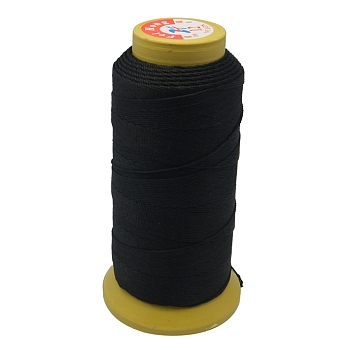 Nylon Sewing Thread, 12-Ply, Spool Cord, Black, 0.6mm, 150yards/roll