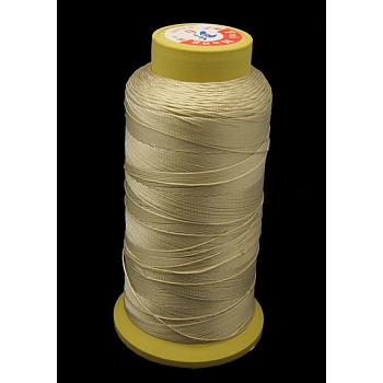 Nylon Sewing Thread, 12-Ply, Spool Cord, Pale Goldenrod, 0.6mm, 150yards/roll