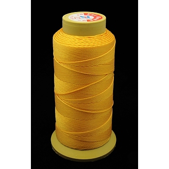 Nylon Sewing Thread, 12-Ply, Spool Cord, Goldenrod, 0.6mm, 150yards/roll