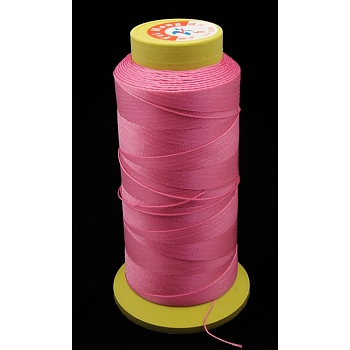 Nylon Sewing Thread, 3-Ply, Spool Cord, Hot Pink, 0.33mm, 1000yards/roll