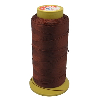 Nylon Sewing Thread, 6-Ply, Spool Cord, Chocolate, 0.43mm, 500yards/roll