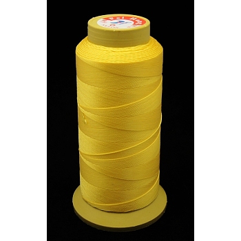 Nylon Sewing Thread, 6-Ply, Spool Cord, Gold, 0.43mm, 500yards/roll
