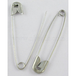 Iron Safety Pins, Platinum, 56x12mm, Hole: 6mm(P4Y-N)