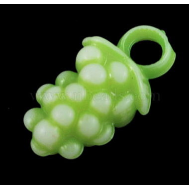 Acrylic 3D Grape Charms(PAB2845Y)-2