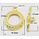 Brass Toggle Clasps(PALLOY-B900-G)-1