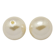 Acrylic Beads, Imitation Pearl Style, Round, Creamy White, 16mm in diameter, about 240pcs/500g(PB16MM)