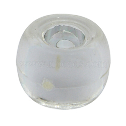 Acrylic European Beads, Large Hole Beads, Barrel, Clear, 6.5x9mm, Hole: 4mm, about 1700pcs/500g(PB22P9014C001)