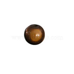 Spray Painted Acrylic Beads, Miracle Beads, Bead in Bead, Chunky Bubblegum Ball Beads, Round, Coffee, 20mm, about 120pcs/500g(PB9290-11)