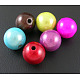 Spray Painted Acrylic Beads(PB9289)-1