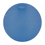 Round Transparent Acrylic Beads, Frosted, Light Blue, 8mm, Hole: 1.5mm, about 1800pcs/500g(PL582-2)
