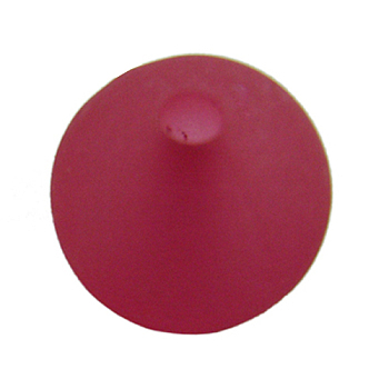 Round Transparent Acrylic Beads, Frosted, Red, 8mm, Hole: 1.5mm, about 1800pcs/500g