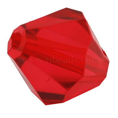 14mm Red Bicone Acrylic Beads