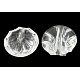1-Hole Transparent Acrylic Flat Round Sewing Shank Buttons(PL675Y)-2