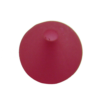 Round Transparent Acrylic Beads, Frosted, Red, 10mm, Hole: 2mm, about 880pcs/500g