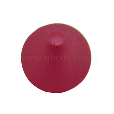 10mm Red Round Acrylic Beads