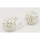Valentines Day Gift for Her 925 Sterling Silver Austrian Crystal Rhinestone Ear Stud(Q286G011)-1