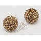 Gifts for Her Valentines Day 925 Sterling Silver Austrian Crystal Rhinestone Ball Stud Earrings for Girl(Q286H101)-1