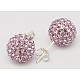 Sexy Valentines Day Gifts for Her 925 Sterling Silver Austrian Crystal Rhinestone Ball Stud Earrings(Q286J091)-1