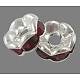 Perles séparateurs en laiton avec strass(RB-A014-L6mm-22S)-1