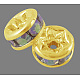 Brass Rhinestone Spacer Beads(RB-A014-Z6mm-28G)-1