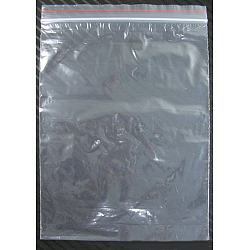 Plastic Zip Lock Bags, Resealable Packaging Bags, Top Seal, Self Seal Bag, Rectangle, Clear, 30x20cm, Unilateral Thickness: 1.2 Mil(0.03mm)(RBAG-Q001-1)