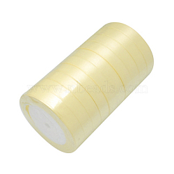 Single Face Satin Ribbon, Polyester Ribbon, Beige, about 3/4 inch(20mm) wide, 25yards/roll(22.86m/roll), 250yards/group(228.6m/group), 10rolls/group(RC20mmY123)