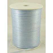 Double Face Satin Ribbon, Polyester Ribbon, Light Cyan, 1/8 inch(3mm) wide, about 880yards/roll(804.672m/roll)(RC3mmY172)