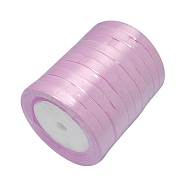 Single Face Satin Ribbon, Polyester Ribbon, Purple, 1/4 inch(6mm), about 25yards/roll(22.86m/roll), 10rolls/group, 250yards/group(228.6m/group)(RC6mmY045)