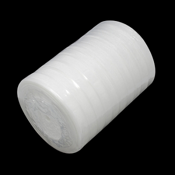 Organza Ribbon, White, 3/8 inch(10mm), 50yards/roll(45.72m/roll), 10rolls/group, 500yards/group(457.2m/group)