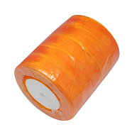 Sheer Organza Ribbon, Wide Ribbon for Wedding Decorative, Orange, 1 inch(25mm), 250Yards(228.6m)(RS25mmY017)