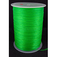 Organza Ribbon, Lime, 1/8 inch(3mm), 1000yards/roll(914.4m/roll)(RS3mmY019)