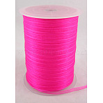 Organza Ribbon, Magenta, 1/4 inch(6mm), 500yards/Roll(457.2m/Roll)(RS6mmY028)