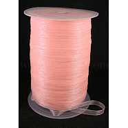 Organza Ribbon, Light Salmon, 1/4 inch(6mm), 500yards/Roll(457.2m/Roll)(RS6mmY007)