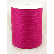 Organza Ribbon, Medium Violet Red, 1/4 inch(6mm), 500yards/Roll(457.2m/Roll)(RS6mmY027)