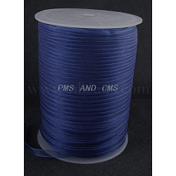 Organza Ribbon, Dark Blue, 1/4 inch(6mm), 500yards/Roll(457.2m/Roll)(RS6mmY054)