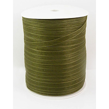 Organza Ribbon, Olive, 1/4 inch(6mm), 500yards/Roll(457.2m/Roll)