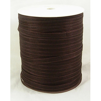 Organza Ribbon, Coconut Brown, 1/4 inch(6mm), 500yards/Roll(457.2m/Roll)