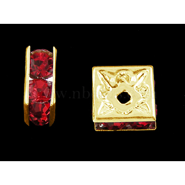 Brass Rhinestone Spacer Beads(RSB073NFG)-2