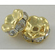Middle East Rhinestone Spacer Beads(RSB029NF-01G)-1